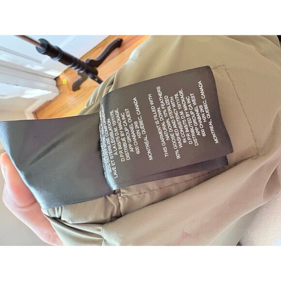 Mackage Calla Down Filled Long Puffer Coat Olive Green DAMAGED STAINED Size M - Picture 4 of 12